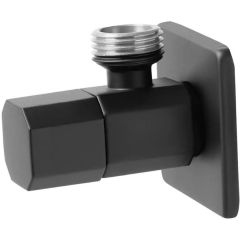 Кран угловой Vieir (Виеир) 8-гранный 1/2 х 1/2 Графит (VER36-G)