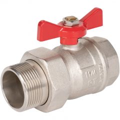 Кран шаровый Royal Thermo (Роял Термо) Optimal 1 1/4 НГ бабочка