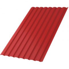 Профлист МеталлПрофиль (Metallprofil) МП-20, покрытие: NormanMP, высота профиля: 20 мм, односторонний, ширина 1150 мм, цвет: 3020 Красный насыщенный, МП-20x1100-R NormanMP (ПЭ-01-3020-0,5)