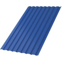 Профлист МеталлПрофиль (Metallprofil) МП-20, покрытие: Purman, высота профиля: 20 мм, односторонний, ширина 1150 мм, цвет: 5005 Синий насыщенный, МП-20x1100-B (PURMAN-20-5005-0,5)