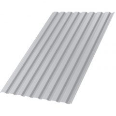 Профлист МеталлПрофиль (Metallprofil) МП-20, покрытие: Полиэстер, высота профиля: 20 мм, односторонний, ширина 1150 мм, цвет: 7004 Серый, МП-20x1100-A (ПЭ-01-7004-0,7)