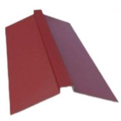 Планка конька плоского МеталлПрофиль (Metallprofil) 150х50х2000 мм (Конек 3005 Вишневый)