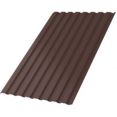 Профлист МеталлПрофиль (Metallprofil) МП-20, покрытие: NormanMP, высота профиля: 20 мм, односторонний, ширина 1150 мм, цвет: 8017 Коричневый шоколад, МП-20x1100-B NormanMP (ПЭ-01-8017-0,5)