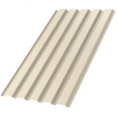 Профлист МеталлПрофиль (Metallprofil) МП-35, покрытие: NormanMP, высота профиля: 35 мм, односторонний, ширина 1076 мм, цвет: 1015 Светлая слоновая кость, МП-35x1035-A NormanMP (ПЭ-01-1015-0,5)