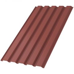 Профлист МеталлПрофиль (Metallprofil) МП-35, покрытие: Полиэстер, высота профиля: 35 мм, односторонний, ширина 1076 мм, цвет: 3009 Красная окись, МП-35x1035-B (ПЭ-01-3009-0,45)