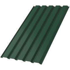 Профлист МеталлПрофиль (Metallprofil) МП-35, покрытие: Полиэстер, высота профиля: 35 мм, односторонний, ширина 1076 мм, цвет: 6005 Зеленый мох, МП-35x1035-B (ПЭ-01-6005-0,7)