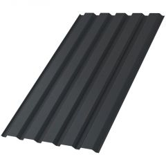 Профлист МеталлПрофиль (Metallprofil) МП-35, покрытие: NormanMP, высота профиля: 35 мм, односторонний, ширина 1076 мм, цвет: 7016 Серый антрацит, МП-35х1035-B NormanMP (ПЭ-01-7016-0,5)