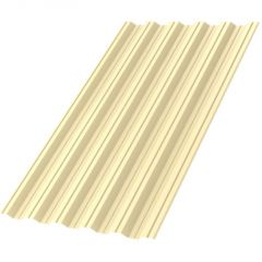 Профлист МеталлПрофиль (Metallprofil) НС-35, покрытие: NormanMP, высота профиля: 35 мм, односторонний, ширина 1060 мм, цвет: 1014 Слоновая кость, НС-35x1000-A NormanMP (ПЭ-01-1014-0,5)