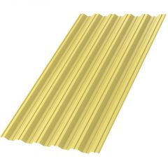 Профлист МеталлПрофиль (Metallprofil) НС-35, покрытие: NormanMP, высота профиля: 35 мм, односторонний, ширина 1060 мм, цвет: 1018 Желтый цинк, НС-35x1000-B NormanMP (ПЭ-01-1018-0,5)