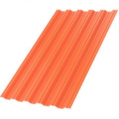Профлист МеталлПрофиль (Metallprofil) НС-35, покрытие: Полиэстер, высота профиля: 35 мм, односторонний, ширина 1060 мм, цвет: 2004 Чистый оранжевый, НС-35x1000-A (ПЭ-01-2004-0,45)
