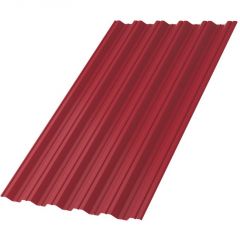 Профлист МеталлПрофиль (Metallprofil) НС-35, покрытие: Полиэстер, высота профиля: 35 мм, односторонний, ширина 1060 мм, цвет: 3003 Красный рубин, НС-35x1000-B (ПЭ-01-3003-0,45)