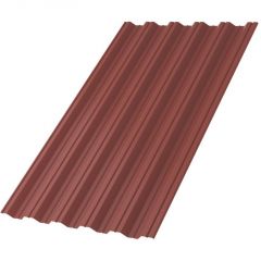 Профлист МеталлПрофиль (Metallprofil) НС-35, покрытие: Полиэстер, высота профиля: 35 мм, односторонний, ширина 1060 мм, цвет: 3009 Красная окись, НС-35x1000-A (ПЭ-01-3009-0,7)