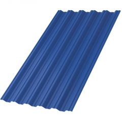 Профлист МеталлПрофиль (Metallprofil) НС-35, покрытие: NormanMP, высота профиля: 35 мм, односторонний, ширина 1060 мм, цвет: 5005 Синий насыщенный, НС-35x1000-A NormanMP (ПЭ-01-5005-0,5)