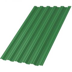Профлист МеталлПрофиль (Metallprofil) НС-35, покрытие: Полиэстер, высота профиля: 35 мм, односторонний, ширина 1060 мм, цвет: 6002 Зеленый лист, НС-35x1000-A (ПЭ-01-6002-0,7)