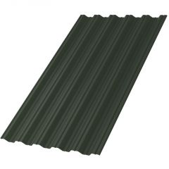 Профлист МеталлПрофиль (Metallprofil) НС-35, покрытие: VikingMP E, высота профиля: 35 мм, односторонний, ширина 1060 мм, цвет: 6007 Бутылочно-зеленый, НС-35x1000-A (VikingMP E-20-6007-0,5)