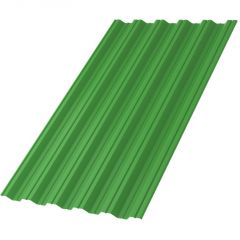 Профлист МеталлПрофиль (Metallprofil) НС-35, покрытие: NormanMP, высота профиля: 35 мм, односторонний, ширина 1060 мм, цвет: 6018 Желто-зеленый, НС-35x1000-A NormanMP (ПЭ-01-6018-0,5)