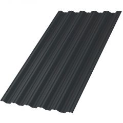 Профлист МеталлПрофиль (Metallprofil) НС-35, покрытие: NormanMP, высота профиля: 35 мм, односторонний, ширина 1060 мм, цвет: 7016 Серый антрацит, НС-35х1000-B NormanMP (ПЭ-01-7016-0,5)