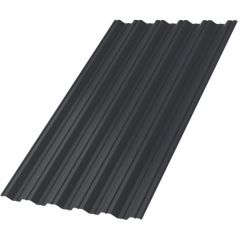 Профлист МеталлПрофиль (Metallprofil) НС-35, покрытие: NormanMP, высота профиля: 35 мм, односторонний, ширина 1060 мм, цвет: 7024 Серый графит, НС-35x1000-A NormanMP (ПЭ-01-7024-0,5)