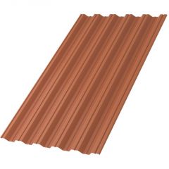 Профлист МеталлПрофиль (Metallprofil) НС-35, покрытие: VikingMP, высота профиля: 35 мм, односторонний, ширина 1060 мм, цвет: 8004 Коричневая медь, НС-35x1000-A (VikingMP-01-8004-0,45)