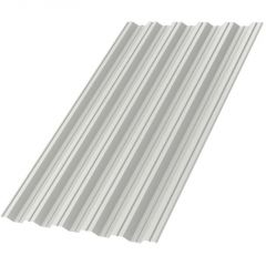 Профлист МеталлПрофиль (Metallprofil) НС-35, покрытие: NormanMP, высота профиля: 35 мм, односторонний, ширина 1060 мм, цвет: 9002 Серо-белый, НС-35x1000-B NormanMP (ПЭ-01-9002-0,5)