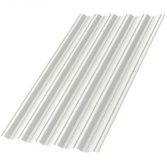 Профлист МеталлПрофиль (Metallprofil) НС-35, покрытие: Полиэстер, высота профиля: 35 мм, односторонний, ширина 1060 мм, цвет: 9010 Чистый белый, НС-35x1000-B (ПЭ-01-9010-0,8)