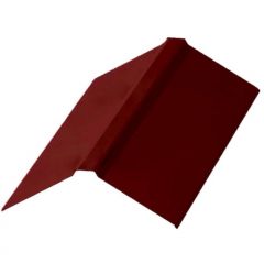 Планка конька плоского МеталлПрофиль (Metallprofil) 150х50х2000 мм (ПЭ-01-3011-0.45)