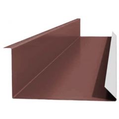 Планка примыкания нижняя МеталлПрофиль (Metallprofil) 250х122х2000 мм Норман (ПЭ-01-3005-0.5) Вишня