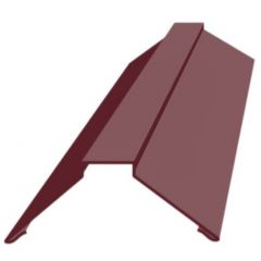 Конек Вся кровля для металлочерепицы финский 2м красный