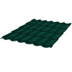 Металлочерепица Stynergy (Стинержи) СМ Классик Corundum50 матовый, 1180х1100х0,50 мм, Текстурированный полиэстер (Россия) Zn140, RAL6005 (зелёный мох) м2