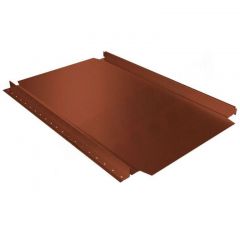 Фальцевая кровля Stynergy (Стинержи) Smart Фальц Pro Corundum50 матовый, 521х480х0,50 мм, гладкий, Текстурированный полиэстер (Россия) Zn140 RAL8004 (медно-коричневый) м2