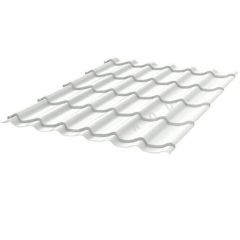 Металлочерепица Stynergy (Стинержи) СМ Классик Corundum50, 1180х1100х0,50 мм, Полиэстер (Россия) Zn140, RAL9003 (сигнальный белый) м2