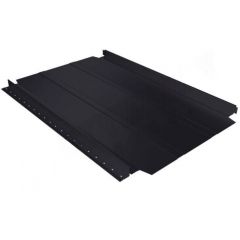 Фальцевая кровля Stynergy (Стинержи) Smart Фальц Pro Corundum50, 521х480х0,50 мм, широкое ребро жесткости, Полиэстер (Россия) Zn140 RAL9005 (глубокий черный) м2