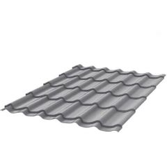 Металлочерепица Stynergy (Стинержи) СМ Классик Corundum50, 1180х1100х0,50 мм, Полиэстер (Россия) Zn140, RAL7004 (сигнальный серый) м2