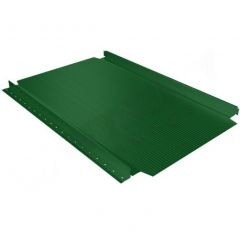 Фальцевая кровля Stynergy (Стинержи) Smart Фальц Pro, 521х480х0,45 мм, гофрированный, Полиэстер (Россия) Zn100 RAL6002 (лиственно-зелёный) м2