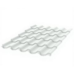 Металлочерепица Stynergy (Стинержи) Garda Corundum50, 1195х1145х0,50 мм, Полиэстер (Россия) Zn140, RAL9003 (сигнальный белый) м2