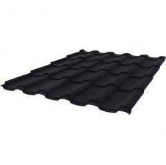 Профиль волнообразный Stynergy (Стинержи) S Graphite45, 1165х1125х0,45 мм, Текстурированный полиэстер (Россия) Zn140 RAL9005 (глубокий черный) м2