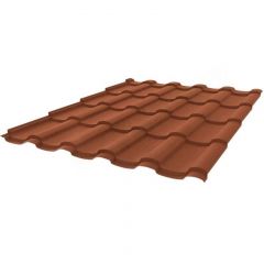 Профиль волнообразный Stynergy (Стинержи) S Graphite45, 1165х1125х0,45 мм, Текстурированный полиэстер (Россия) Zn140 RAL8004 (медно-коричневый) м2