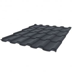 Профиль волнообразный Stynergy (Стинержи) S Graphite45, 1165х1125х0,45 мм, Текстурированный полиэстер (Россия) Zn140 RAL7024 (графитовый серый) м2