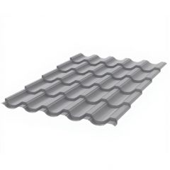 Металлочерепица Stynergy (Стинержи) Garda Corundum50, 1195х1145х0,50 мм, Полиэстер (Россия) Zn140, RAL7004 (сигнальный серый) м2