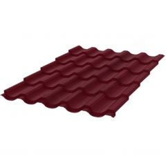 Профиль волнообразный Stynergy (Стинержи) G Graphite45, 1195х1145х0,45 мм, Текстурированный полиэстер (Россия) Zn140 RAL3005 (винно-красный) м2