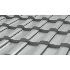 Профиль волнообразный Stynergy (Стинержи) S, 1165х1125х0,45 мм, Полиэстер (Россия) Zn100 RAL9006 (бело-алюминиевый) м2