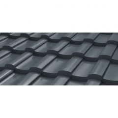 Профиль волнообразный Stynergy (Стинержи) S, 1165х1125х0,45 мм, Полиэстер (Россия) Zn100 RAL7011 (железно-серый) м2