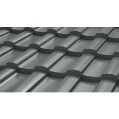 Профиль волнообразный Stynergy (Стинержи) S, 1165х1125х0,45 мм, Полиэстер (Россия) Zn100 RAL7005 (мышино-серый) м2