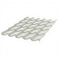 Металлочерепица Stynergy (Стинержи) Garda Corundum50, 1195х1145х0,50 мм, Полиэстер (Россия) Zn140, RAL9002 (светло-серый) м2