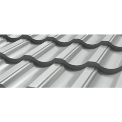 Профиль волнообразный Stynergy (Стинержи) G, 1195х1145х0,45 мм, Полиэстер (Россия) Zn100 RAL9006 (бело-алюминиевый) м2
