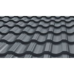 Профиль волнообразный Stynergy (Стинержи) G, 1195х1145х0,45 мм, Полиэстер (Россия) Zn100 RAL7011 (железно-серый) м2