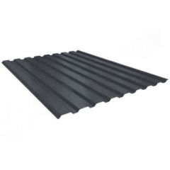 Профнастил Stynergy (Стинержи) Rooftop Бархат A, 1150х1100х0,50 мм С20, Текстуриров. полиэфирное покрытие (Северсталь) Zn180 RAL7024 (графитовый серый) м2