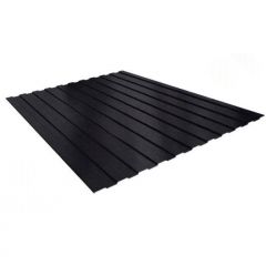 Профнастил Stynergy (Стинержи) Rooftop Бархат A, 1200х1150х0,50 мм С8, Текстуриров. полиэфирное покрытие (Северсталь) Zn180 RAL9005 (глубокий черный) м2