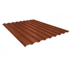 Профнастил Stynergy (Стинержи) Rooftop Бархат R, 1150х1100х0,50 мм С20, Текстуриров. полиэфирное покрытие (Северсталь) Zn180 RAL8004 (медно-коричневый) м2