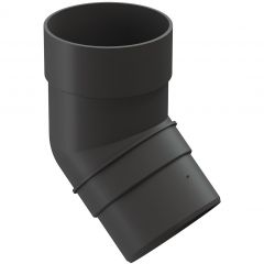 Колено 45° Docke (Деке) ПВХ Premium Графит